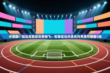 中足联：延边龙鼎球员黄振飞、石家庄功夫球员丹克莱尔禁赛3场