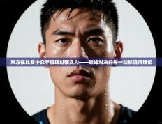 双方在比赛中交手展现过硬实力——巅峰对决的每一刻都值得铭记